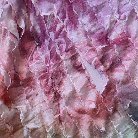 SUZY SHIER women’s pink floral top x-small - Picture 4 of 5